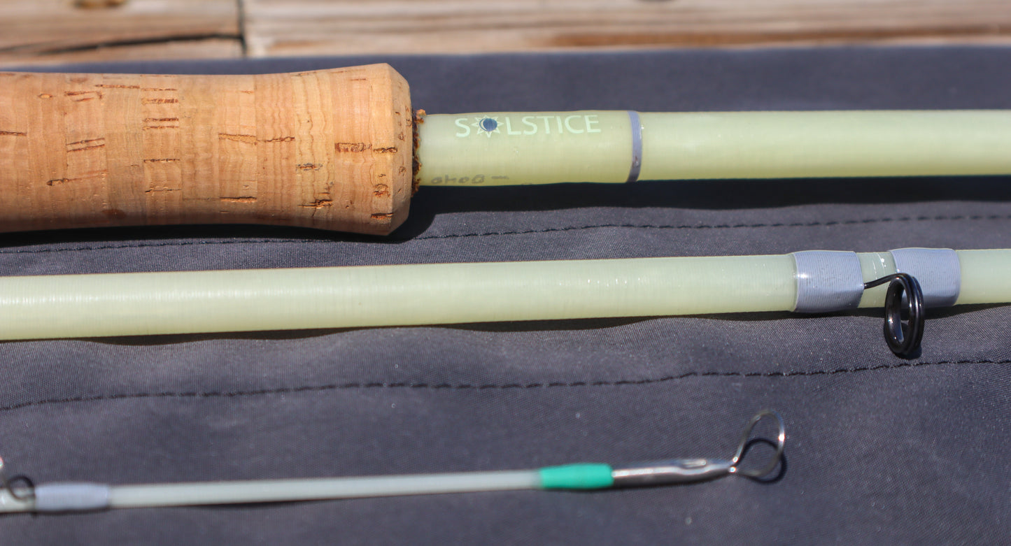 Solstice Glass 8'9" Flats Weight- 3pc | Handcrafted Fly Rod