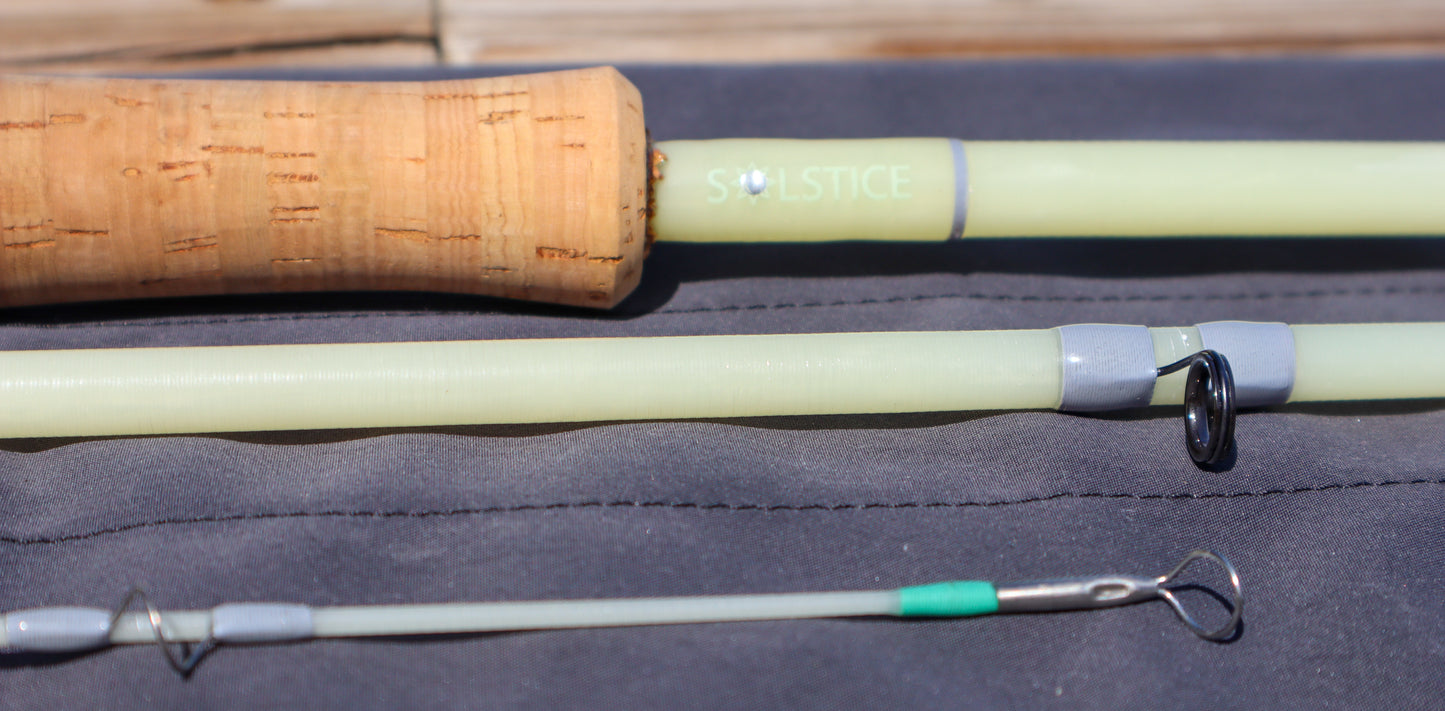 Solstice Glass 8'9" Flats Weight- 3pc | Handcrafted Fly Rod